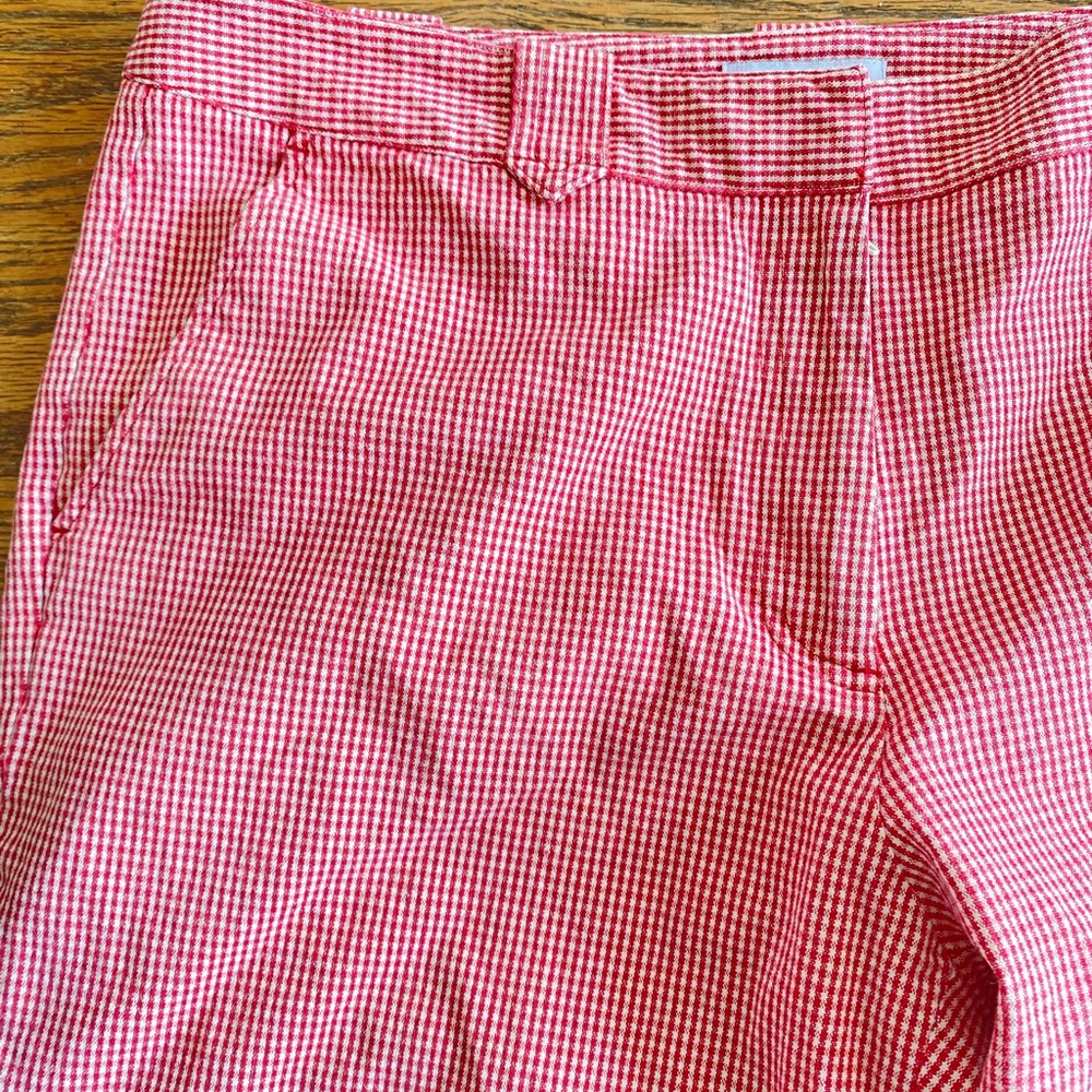 Red Gingham Women's Capris
